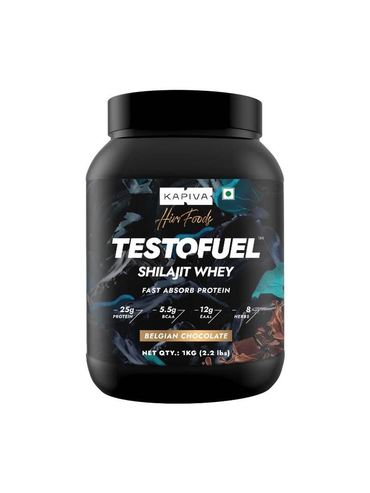 kapiva ayurveda Kapiva TestoFuel Shilajit Whey Protein, 5.5g BCAA, Faster Absorption - Chocolate-picture-18