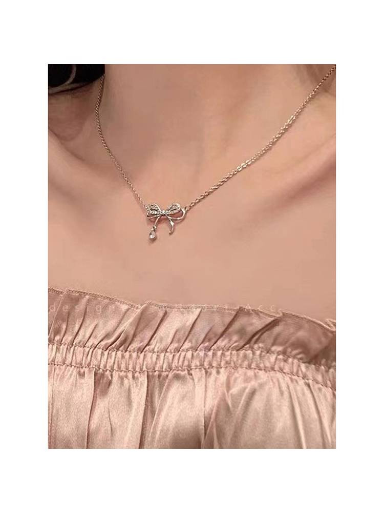 Jewels Galaxy Rose Gold Plated American Diamond Studded Shape Korean Pendant-picture-23