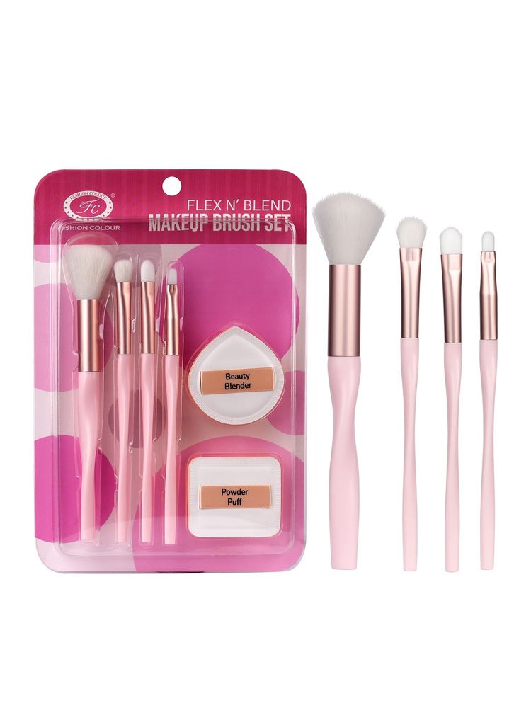 FASHION COLOUR Flex N Blend Makeup Brush Set-image-16