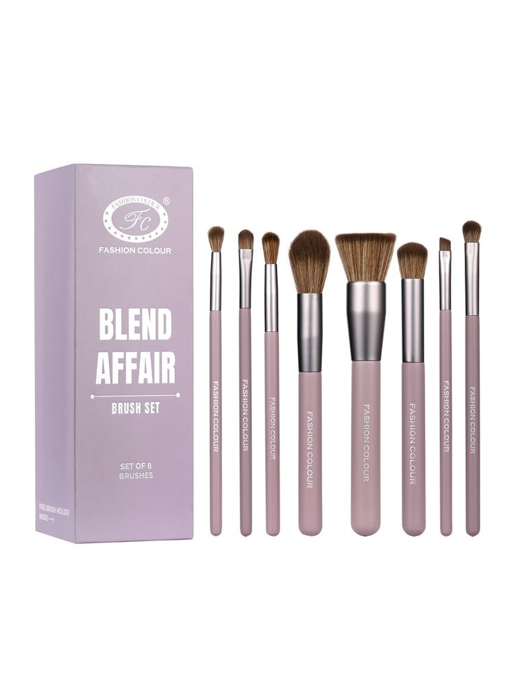FASHION COLOUR Blend Affair Makeup Brush Set With Brush Holder-image-21