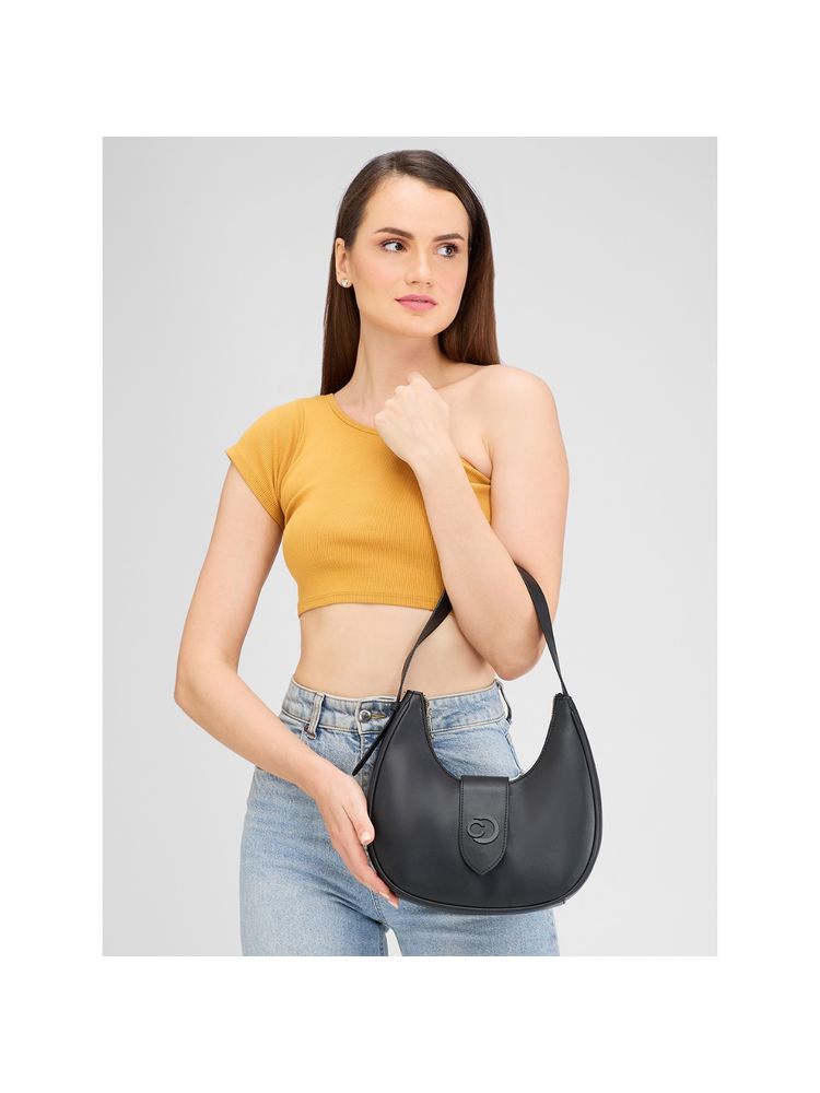 Caprese Women Black Celia Handbag (M)-picture-23