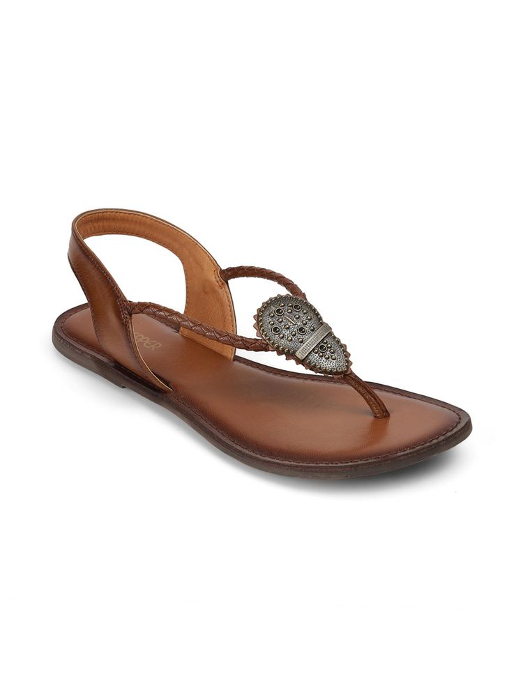 PEPPER Women Rust Sandals-image-2