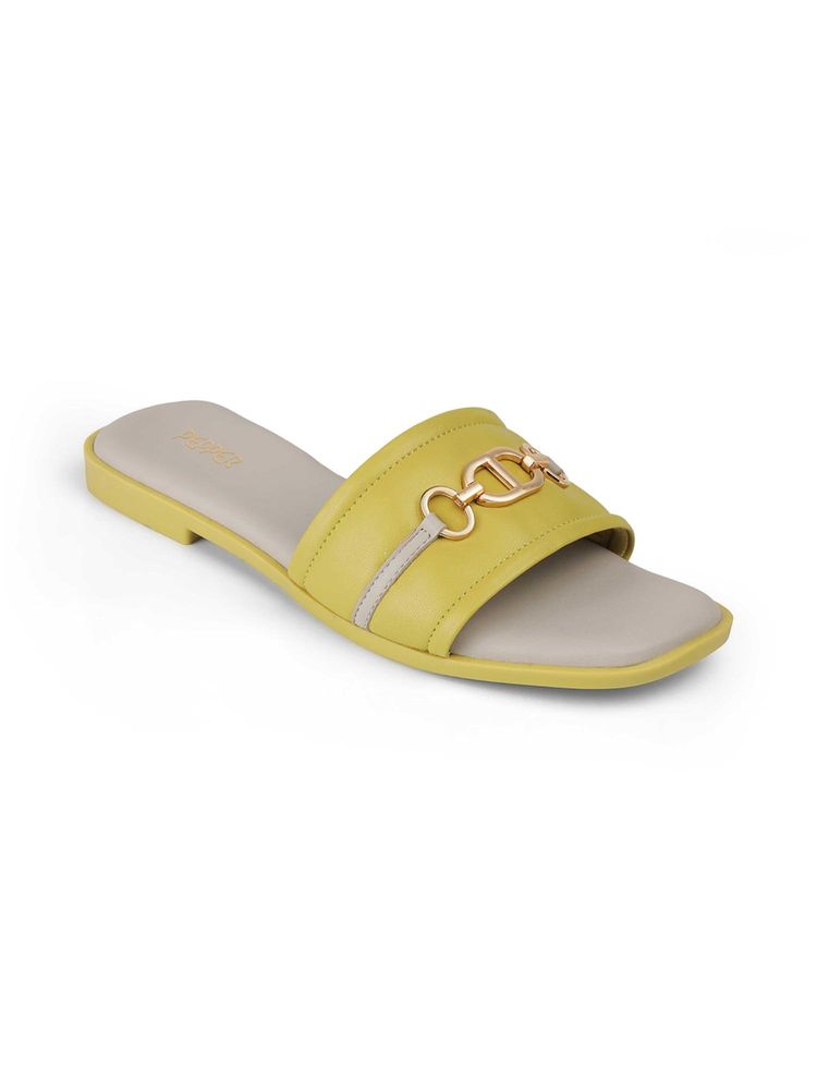 PEPPER Women Yellow Flats-image-42