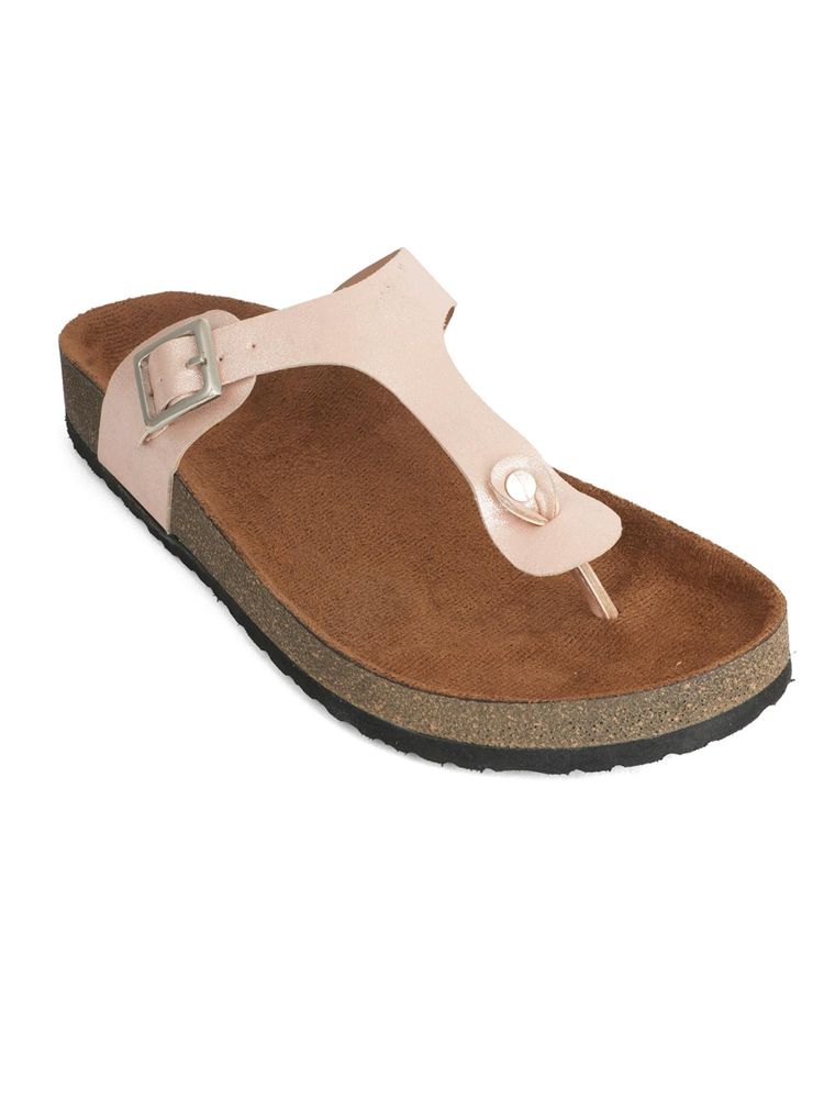 MOZAFIA Rose Gold Women Casual Sandals-image-28