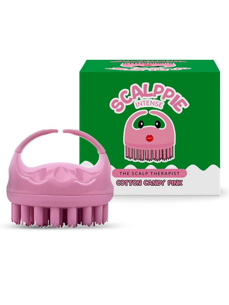 Scalppie Pro Silicon Hair Scalp Massager Shampoo Brush Scrub Hair Growth & Anti Dandruff - Baby Pink-picture-28