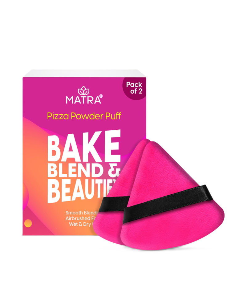 Matra Triangle Powder Pizza Puff With Strap Combo (Color May Vary)-image-8