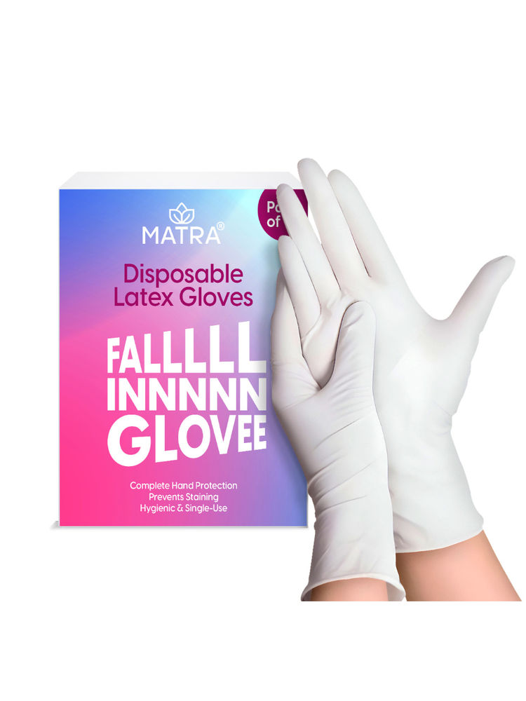 Matra Disposable Latex Gloves For Hair Dyeing & Treatment
