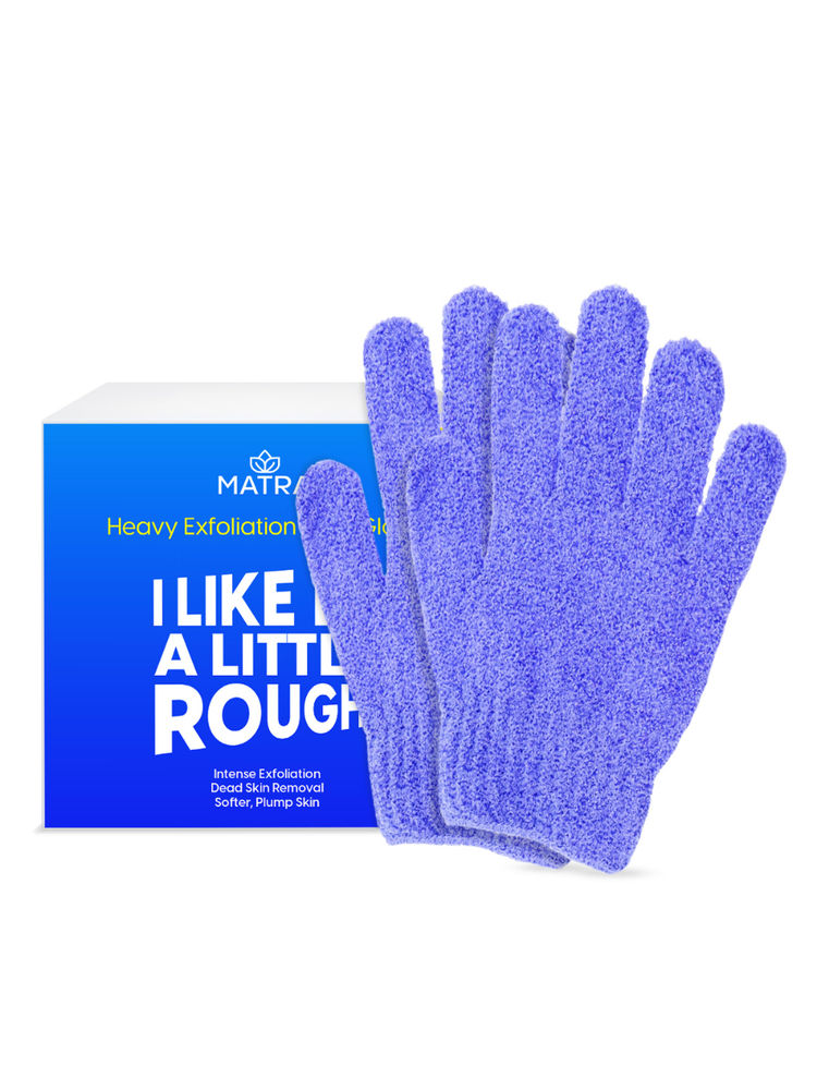 Matra Heavy Exfoliating Bath Glove Loofah Body Scrub Mitten For Dead Skin & Blackhead-image-37