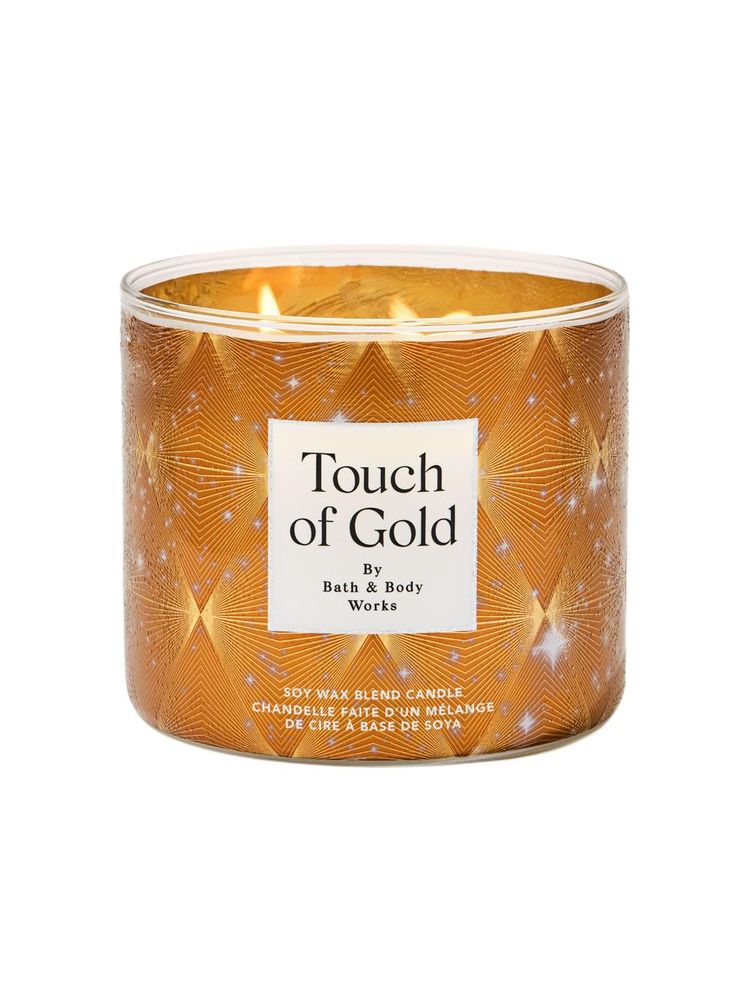 Bath & Body Works Touch Of Gold 3-Wick Candle