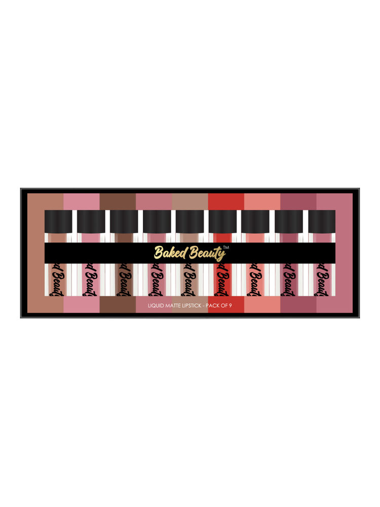 Baked Beauty Matte Liquid Lipstick (Set of 9)-picture-19