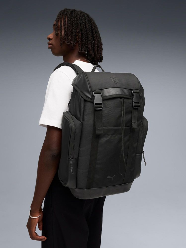 Puma Scuderia Ferrari Pro Hooded Backpack 28L - Black-image-34