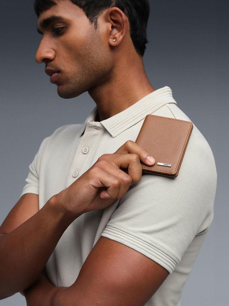 Puma Loft Leather Wallet - Brown-image-0