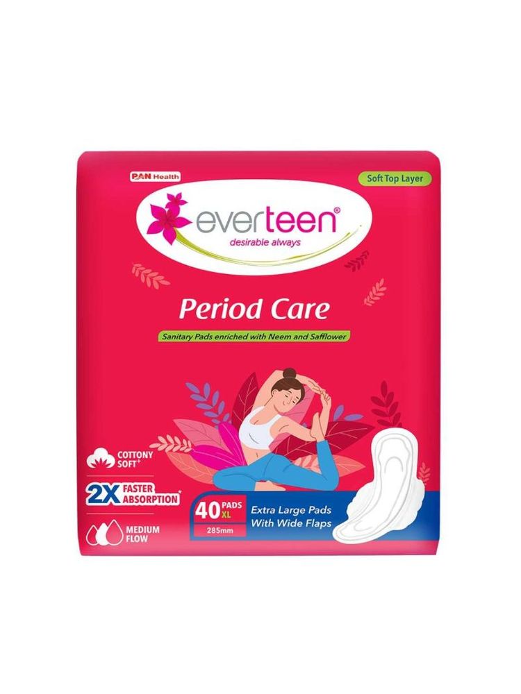 Everteen Period Care XL Soft Sanitary Napkins Pads For Medium Flow-image-40