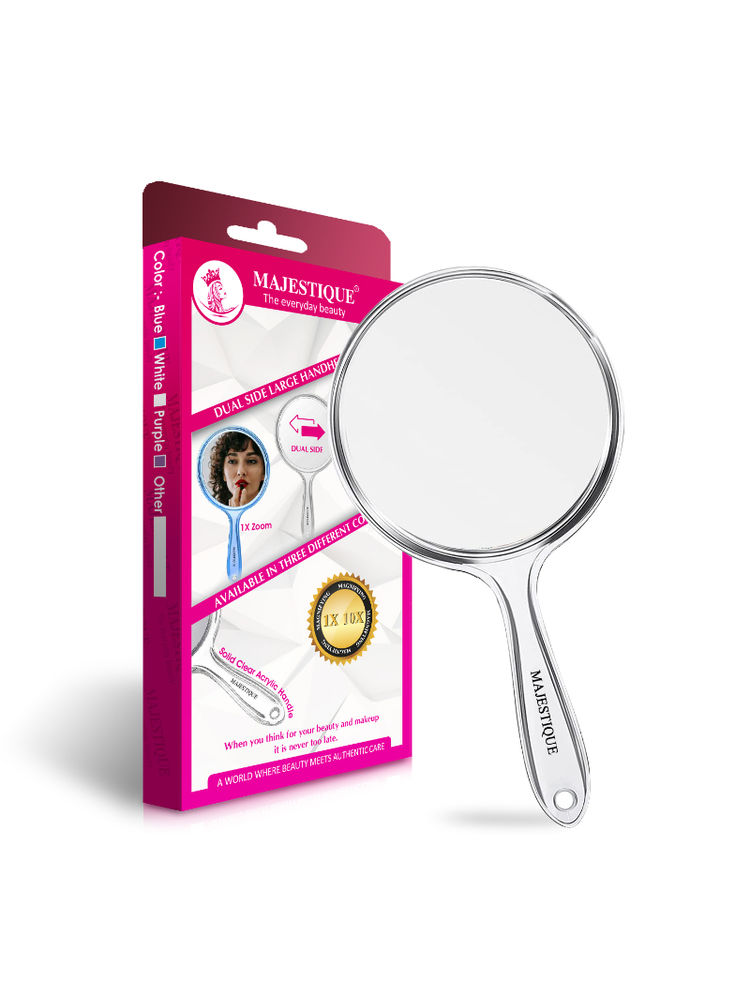 Majestique Dual Side Large Handheld Mirror