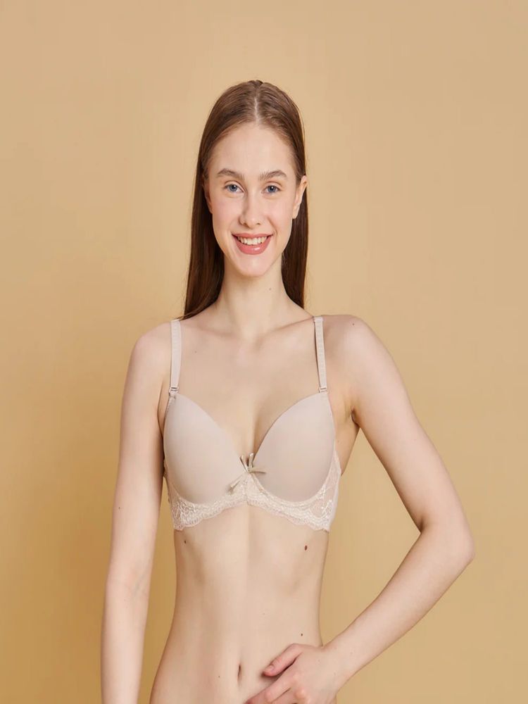 Mieora Women Beige Padded Bra-image-1