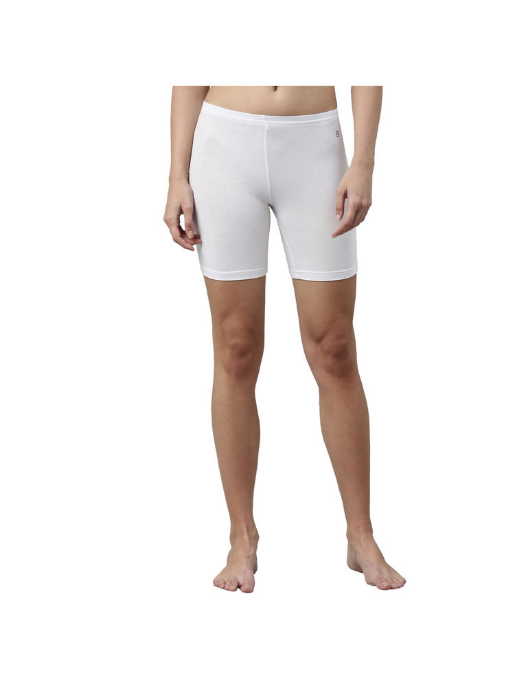 Enamor Mid Rise Fabulous Inners Shorts Mid Thigh Length Hugged Fit Stretch Cotton E032-picture-24