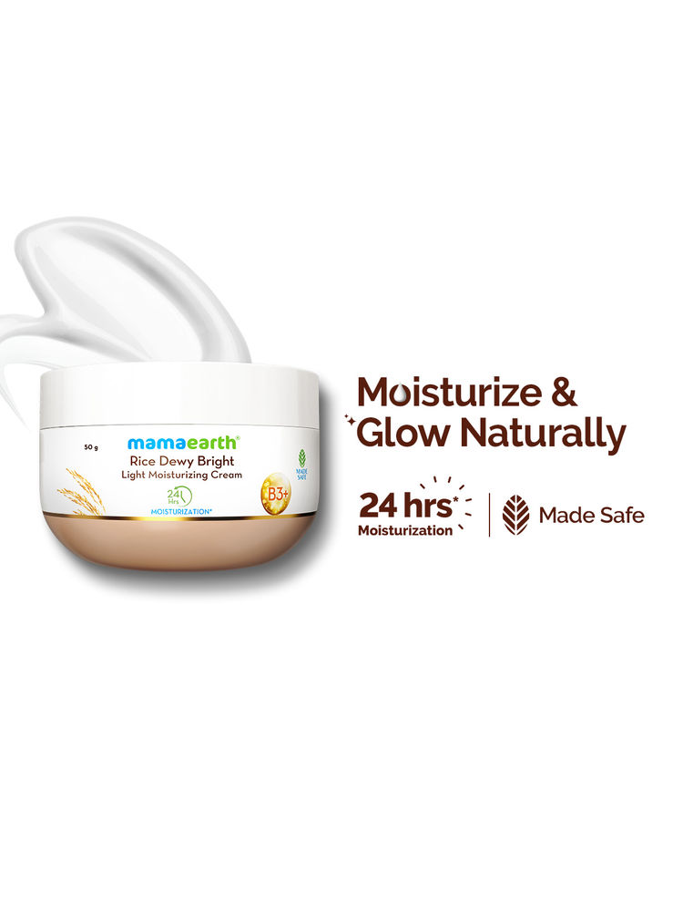 Mamaearth Rice Dewy Bright Light Moisturizing Cream With Rice Water & Niacinamide-image-48