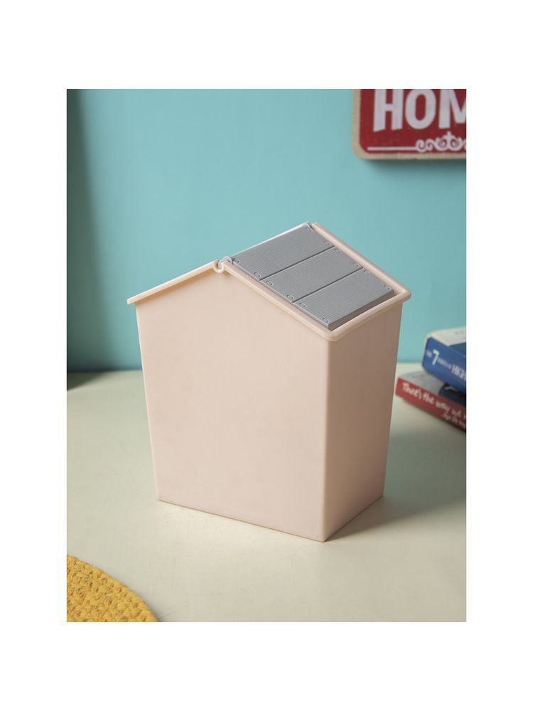 Voncasa Pink Plastic Swing Dustbin-picture-40