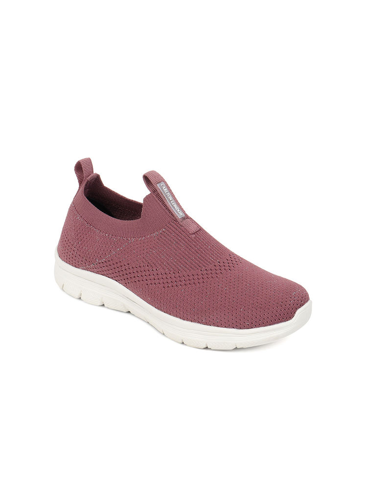 Carlton London Women Rust Woven Sneakers-picture-24