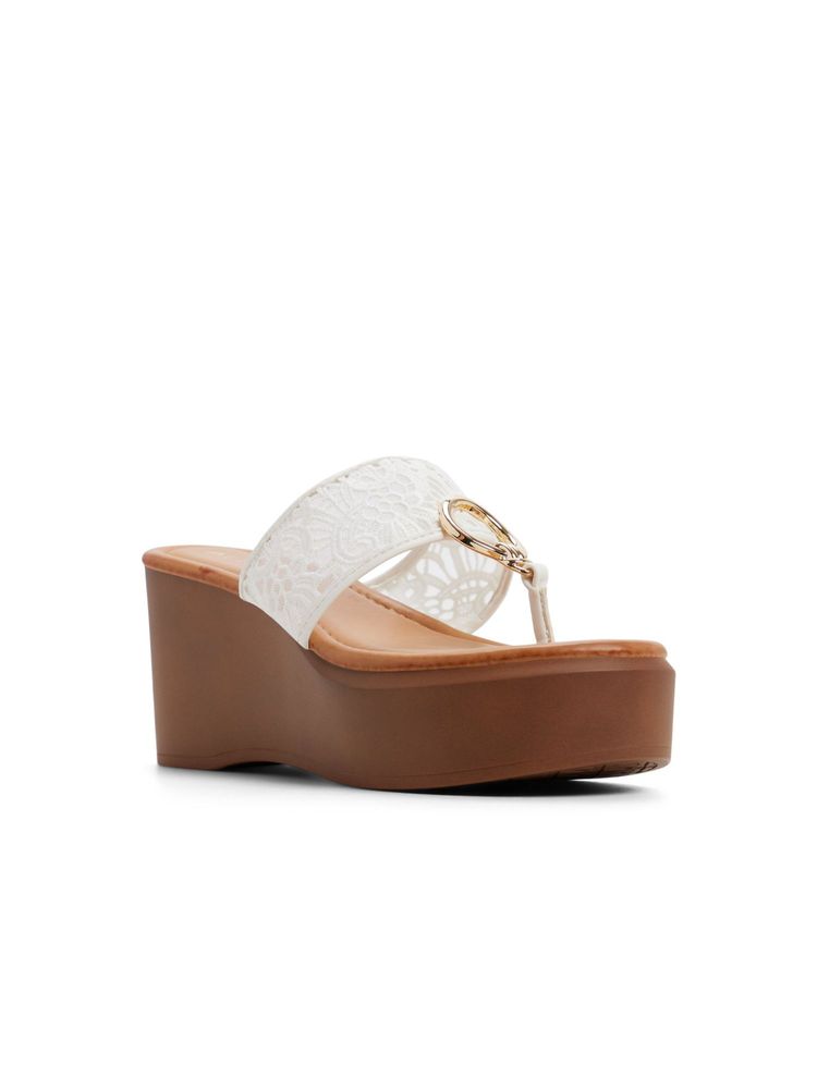 Aldo FRIEGAN White Ladies EVA Sandal Heels-picture-23