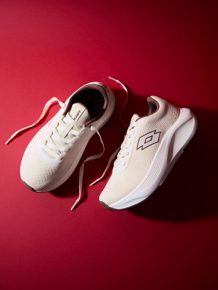 LOTTO Xwift Knit Off White Running Shoes for Women-picture-27