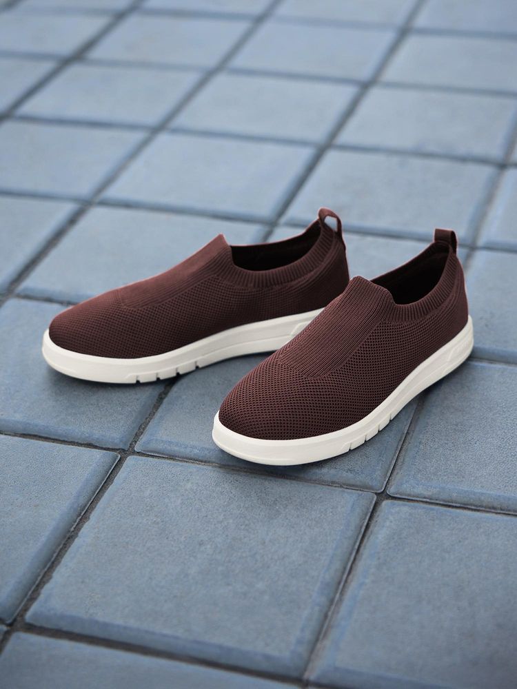 LOTTO Impulso Slip On Brown Sneakers for Women-picture-29