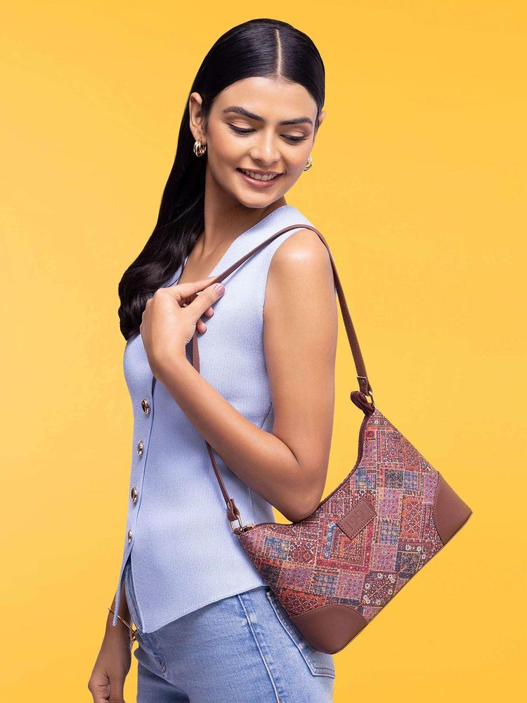 Zouk Women Vegan Leather Bhuj Rabari Regular Handbag-picture-10