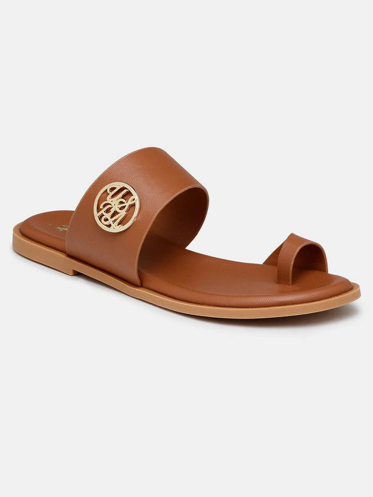 U.S. POLO ASSN. Women Brown Astrel Slip On Flats-picture-25