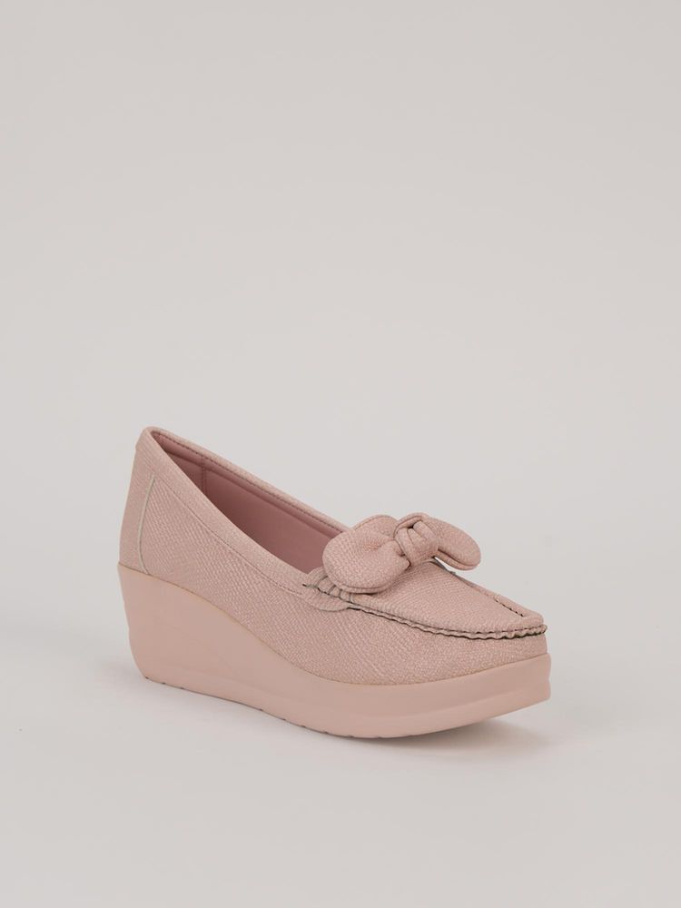 SCENTRA Women Pink Loafers-image-6