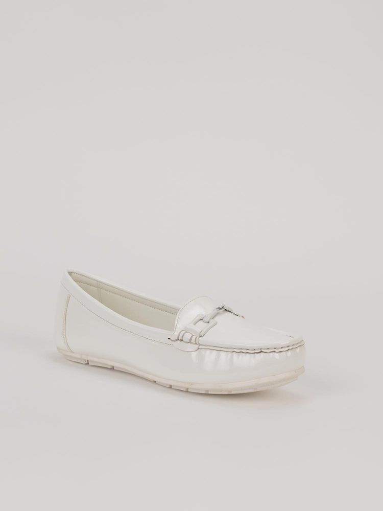 SCENTRA Women White Loafers-picture-21