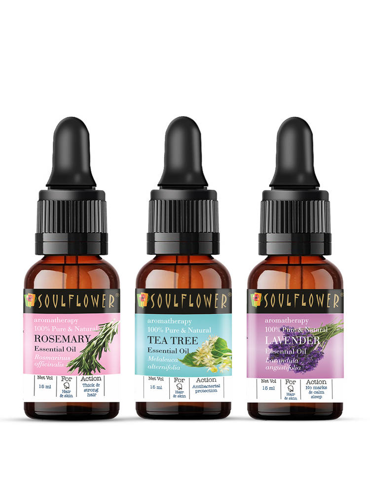 Soulflower Essential Oil Rosemary Lavender & Tea Tree Combo-picture-34