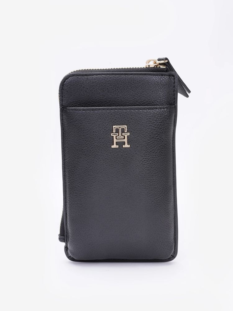 tommy hilfiger accessories Tommy Hilfiger Solid Black Pu Zip-Around Wallet-picture-22