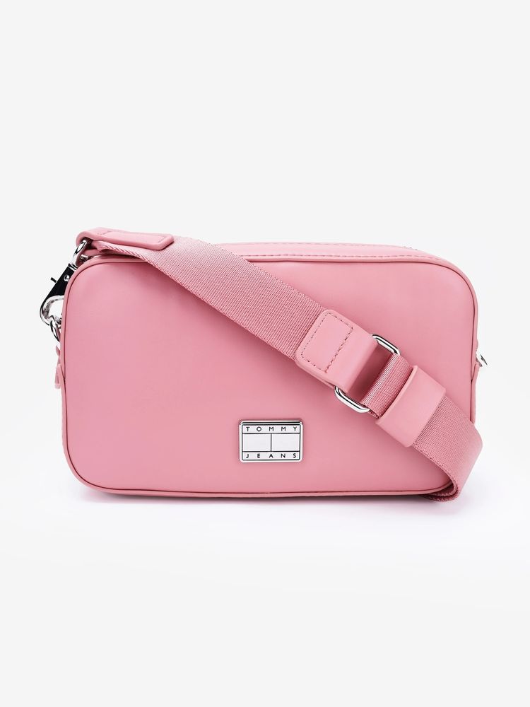 tommy hilfiger accessories Tommy Hilfiger Solid Pink Pu Crossbody Bag-picture-37