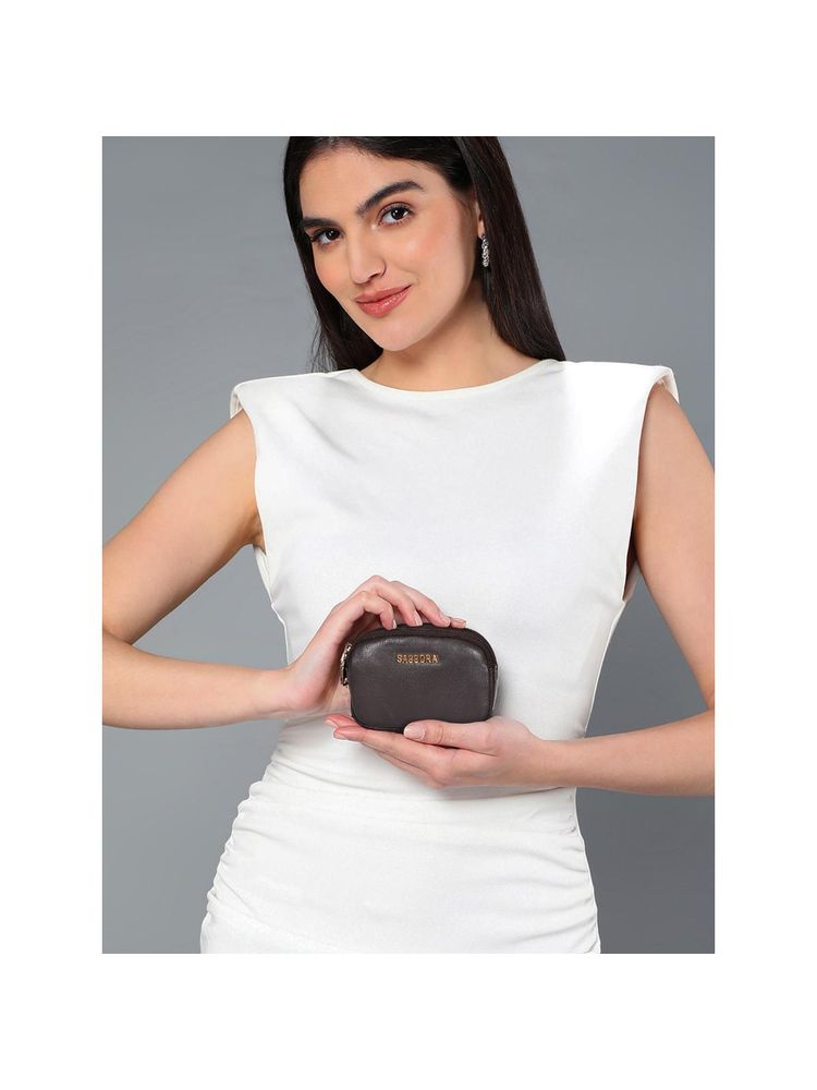 Sassora Womens Premium Leather Handy Coin Pouch (S)-picture-16
