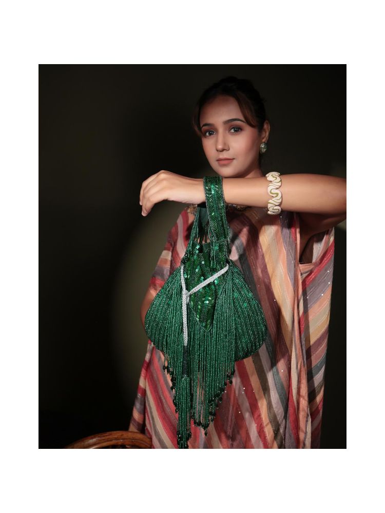 sugarcrush Rumi Green Potli Bag-picture-10