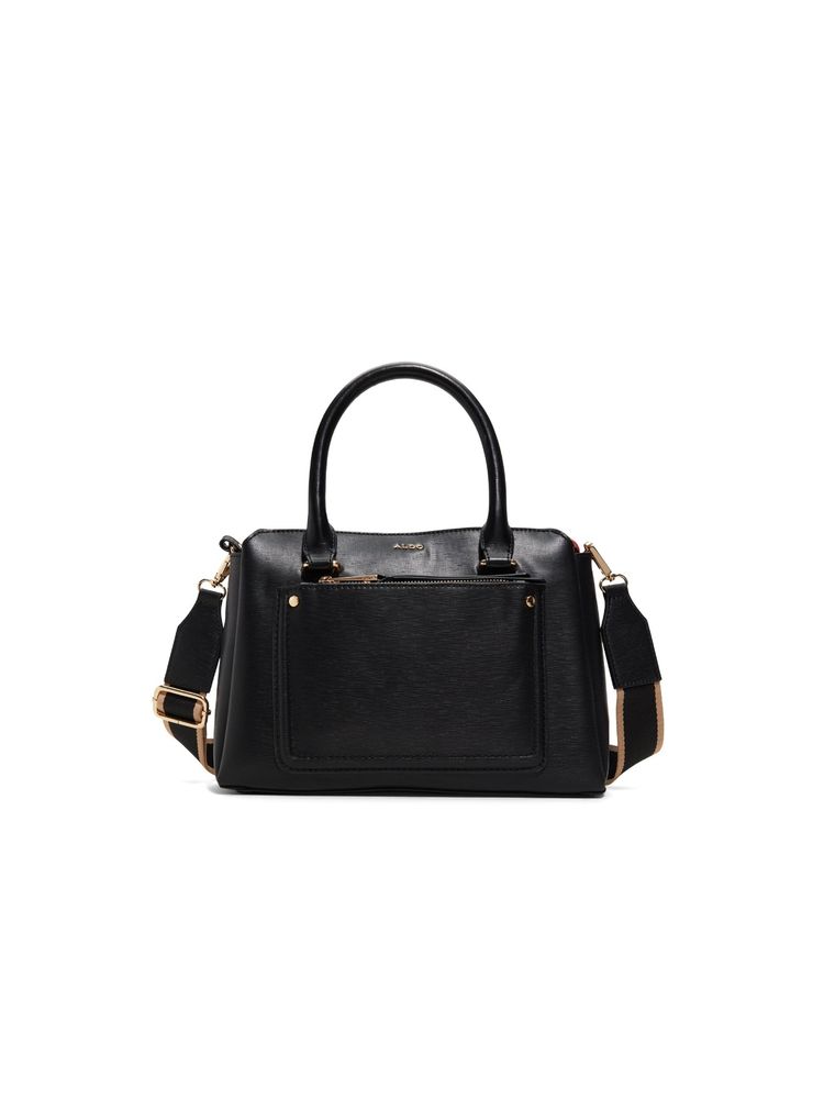 Aldo Kederasean Black Womens Satchel Bag and Pouch (Set Of 2)-picture-16