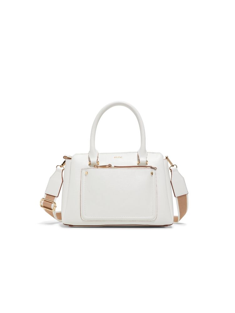 Aldo Kederasean White Womens Satchel and Pouch (Set Of 2)-image-7