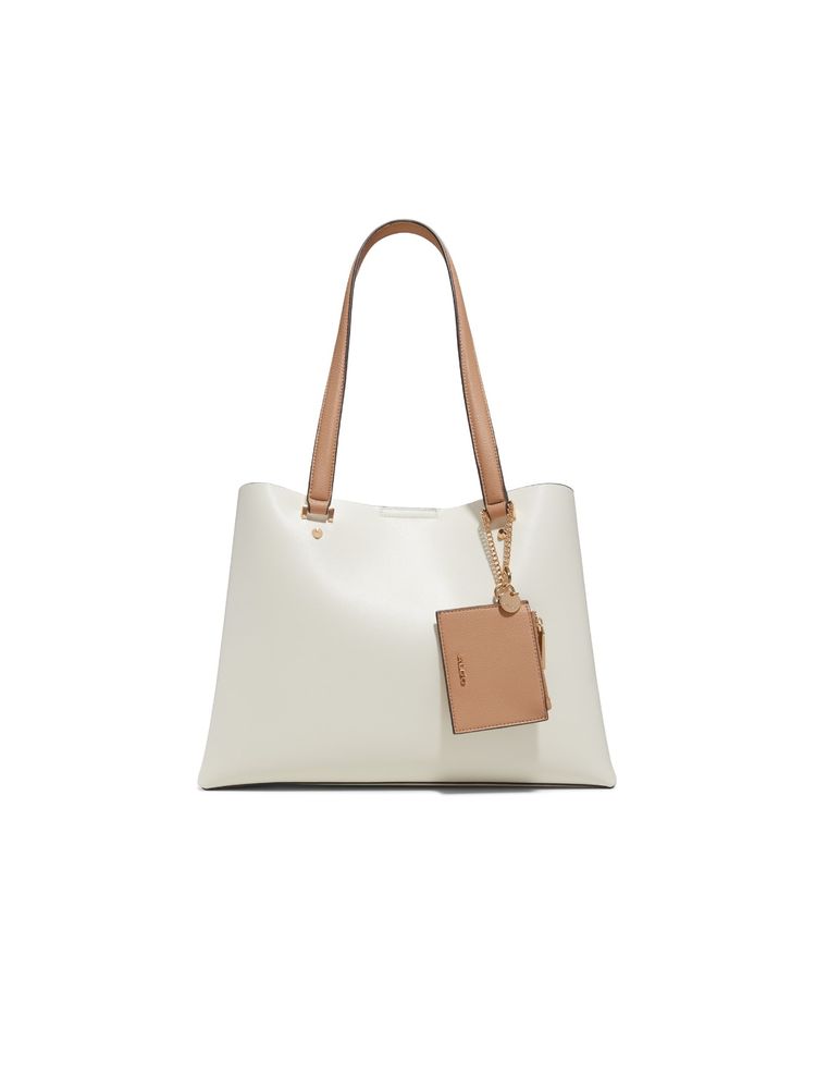 Aldo Korer White Womens Tote Bag Pouch (Set Of 2)-image-32