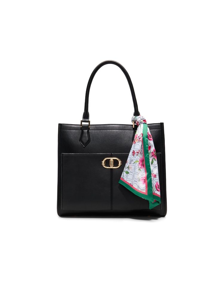 Aldo Ruya Black Womens Shoulder Bag with Detachable Strap and Scraf-picture-10
