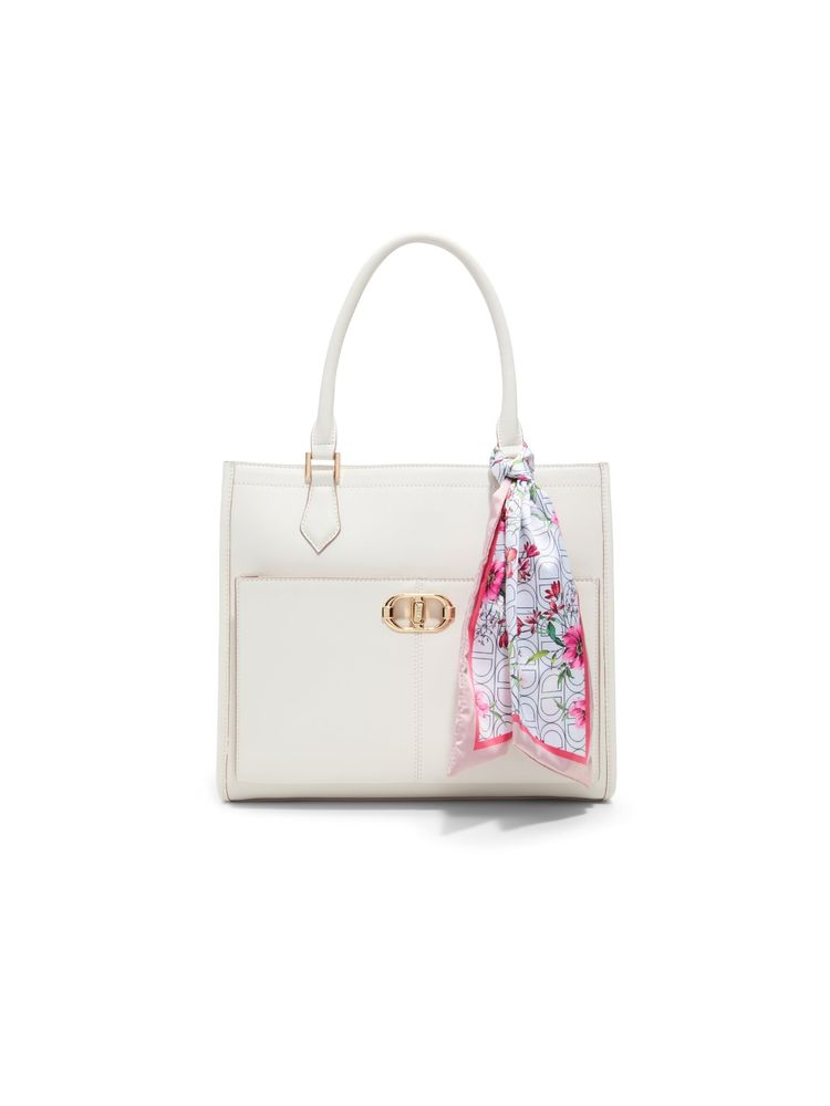 Aldo Ruya White Womens Shoulder Bag with Detachable Strap and Scraf-picture-10
