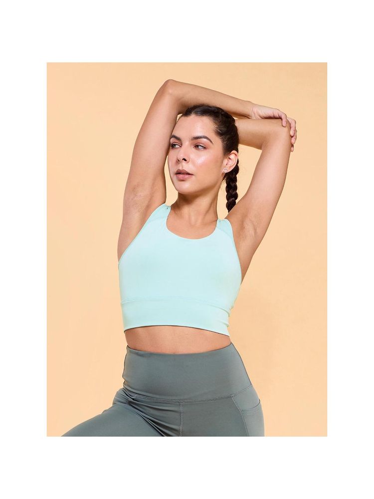 Enamor Wide Straps Seamed T-back Basic Workout Sports Bra - A202-image-46