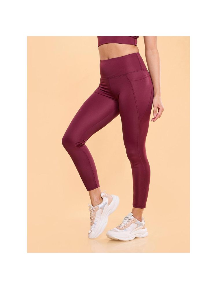 Enamor High rise 7/8th length Adjustable drawstring Workout leggings For Women - A605-picture-14