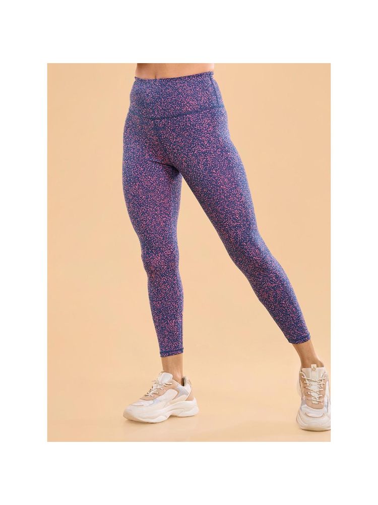 Enamor High Rise Ankle Length Elasticated Waist Printed Legging For Women - A607-picture-41