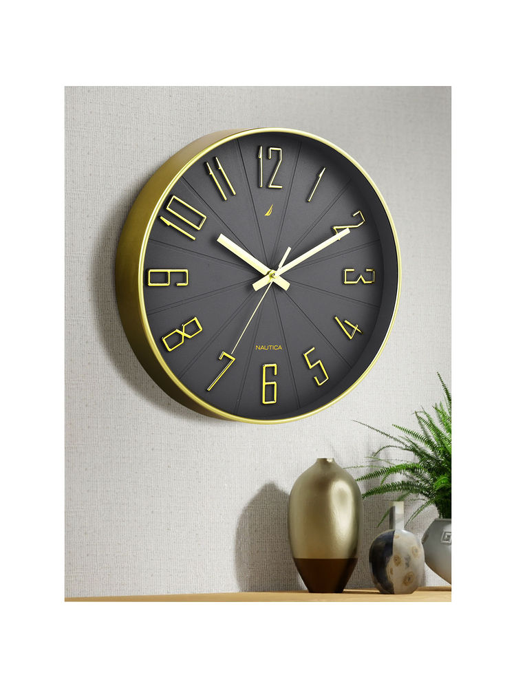 Nautica Modern Wall Clock for Latest Stylish Home 3D Matt Rim Multi-Color-image-38