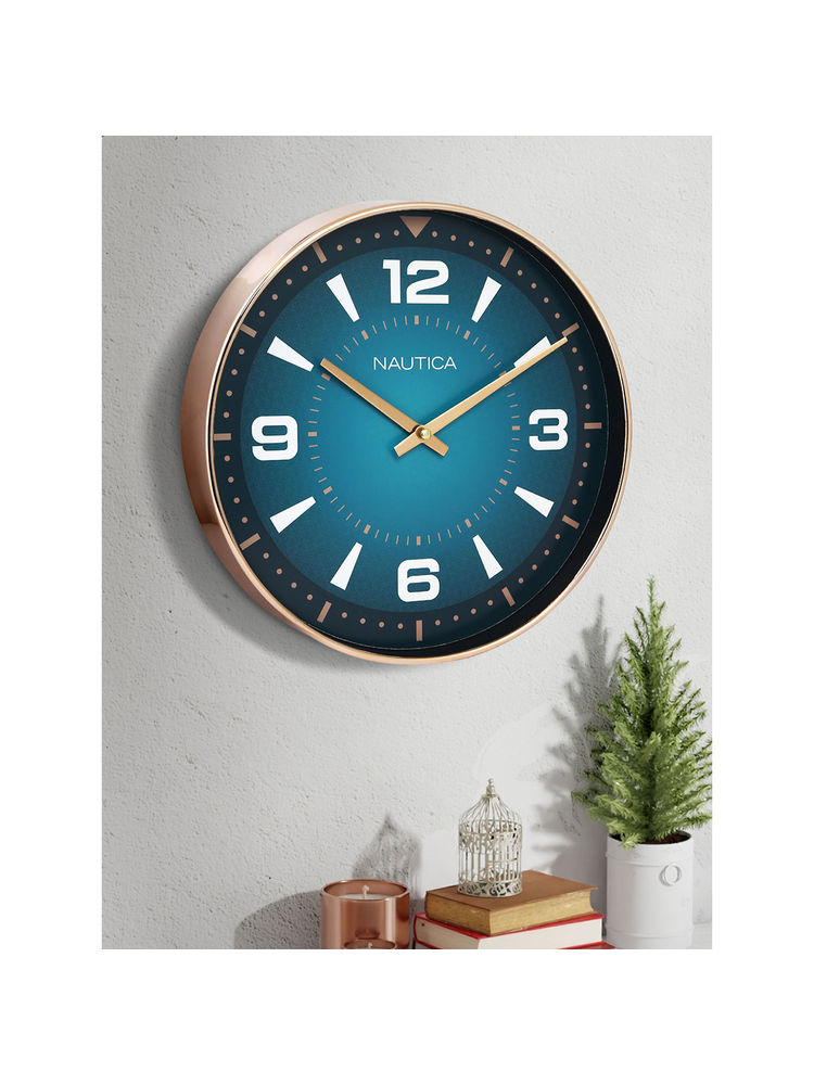 nautica accessories Nautica Modern Wall Clock for Latest Stylish Home Glossy Rim Multi-Color-picture-25