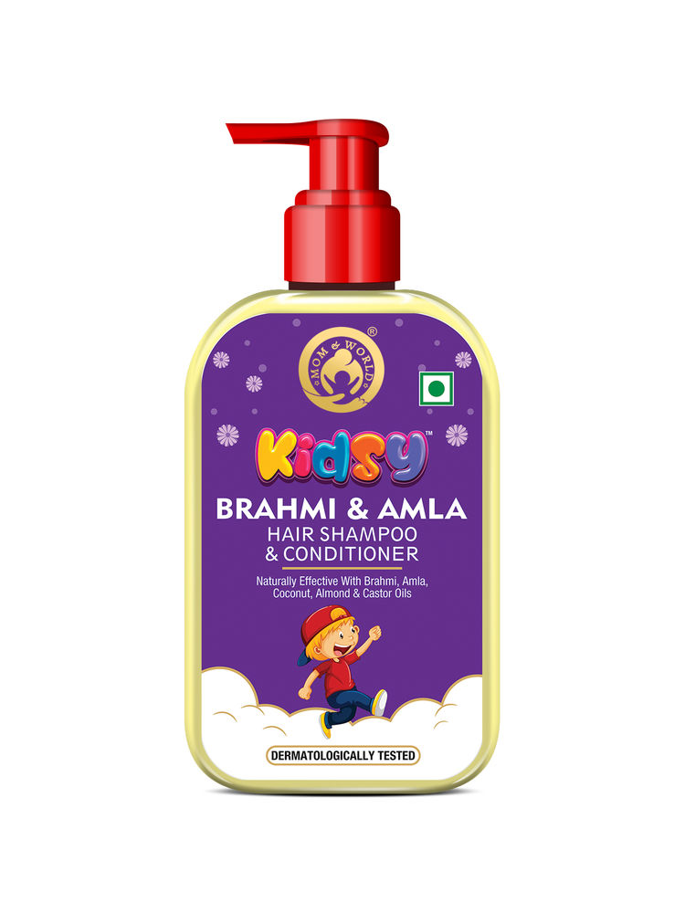 Mom & World Kidsy Brahmi & Amla Hair Shampoo & Conditioner For Kids