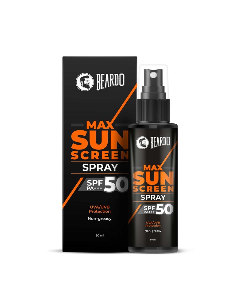 Beardo Max Sunscreen Spray SPF-50 P+++ for Indian men,,Non-greasy Sunscreen Spray,for Oily Skin-picture-20