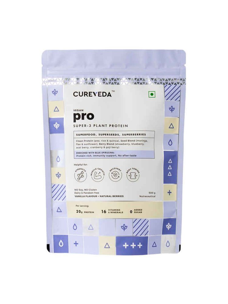 Cureveda Pro - Vegan Super 3 Plant Protein (Vanilla-berry)-image-40