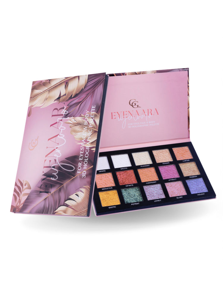 Gorgeous Girl Eyenara 2-In-1 3D Holographic Highlighter & Eyeshadow Palette-picture-15