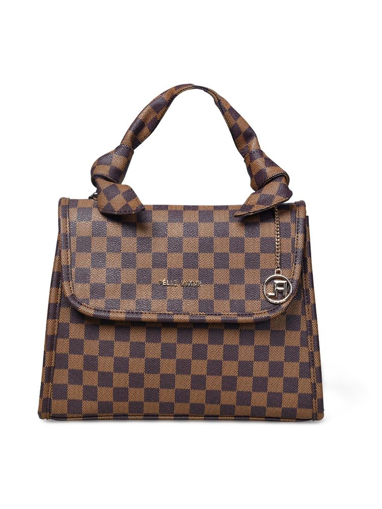 Pelle Luxur Women'S Brown-Wine Premium Pu Medium Satchel Bag-picture-17